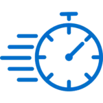 Fast clock quick watch delivery express time icon